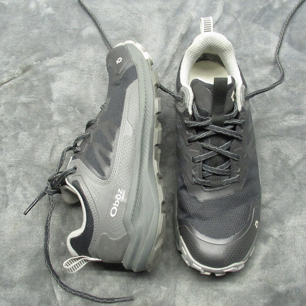 Oboz Hiking Shoes Women 6 Gray Katabatic Low Waterproof Mountaineer Light Rugged